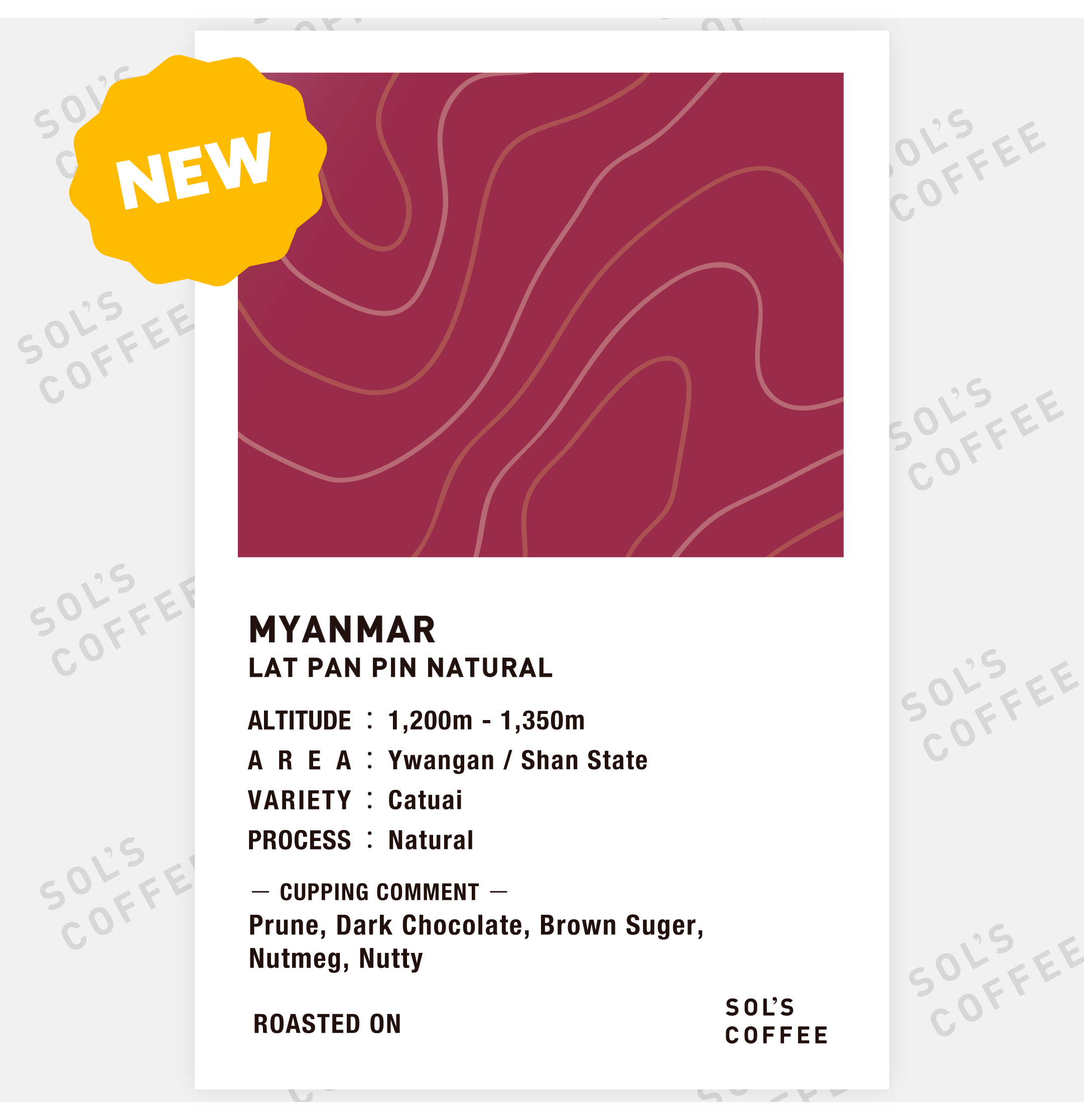 MYNMAR LAT PAN PIN NATURAL – SOL'S COFFEE